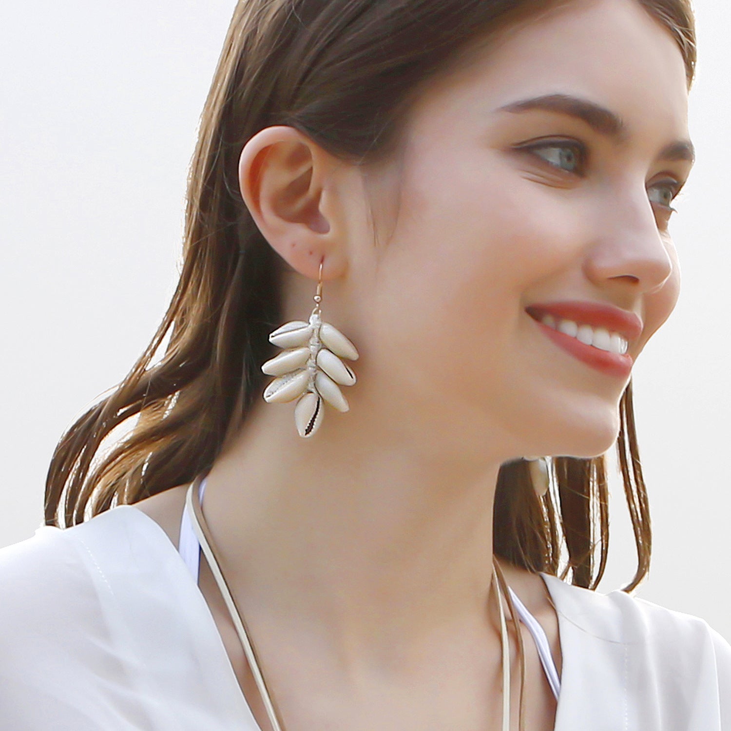 Wholesale Ocean Wind Conch Shells Earrings